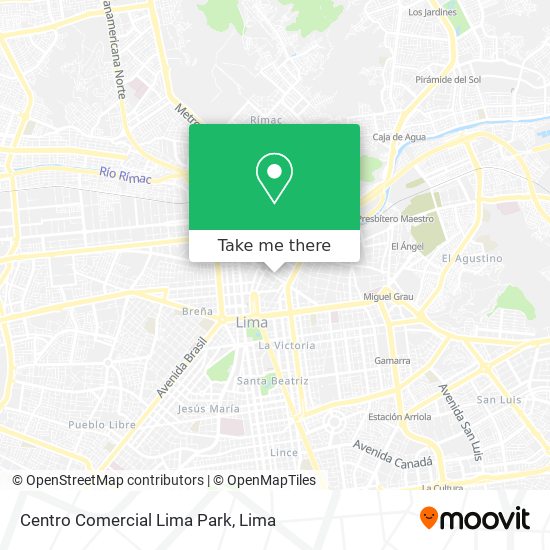 Centro Comercial Lima Park map