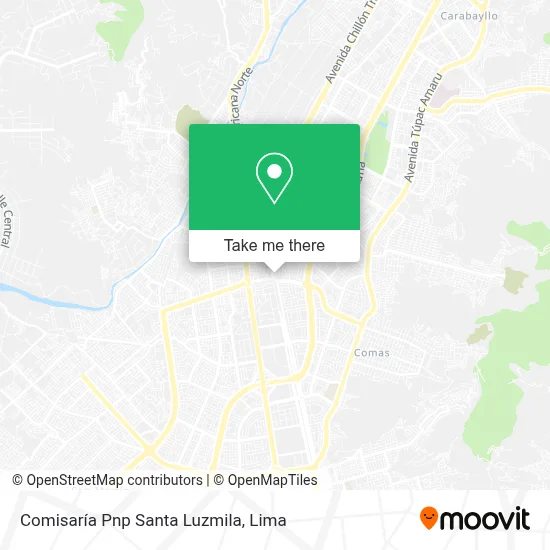 Comisaría Pnp Santa Luzmila map