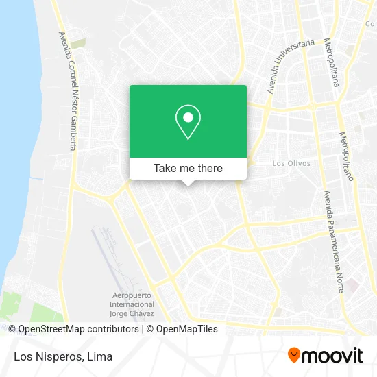 Los Nisperos map
