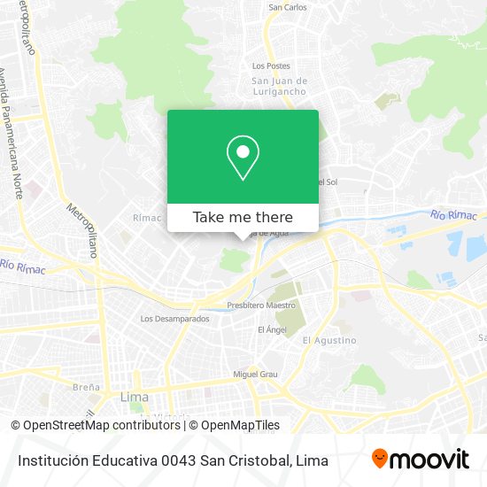 Institución Educativa 0043 San Cristobal map