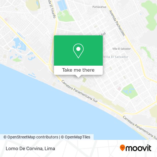 Lomo De Corvina map