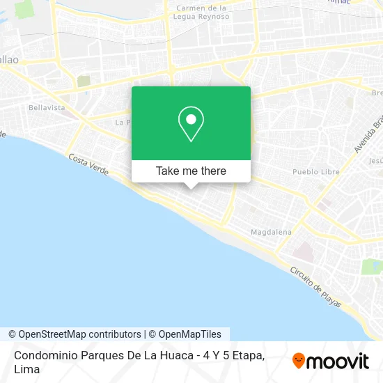 Mapa de Condominio Parques De La Huaca - 4 Y 5 Etapa
