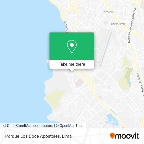 Mapa de Parque Los Doce Apóstoles