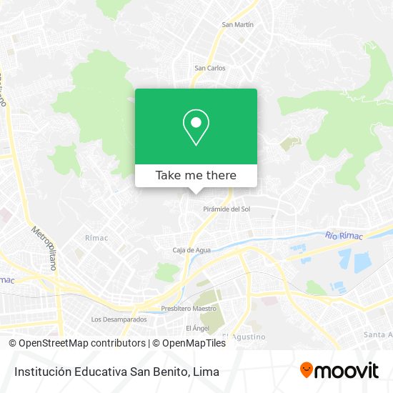 Institución Educativa San Benito map