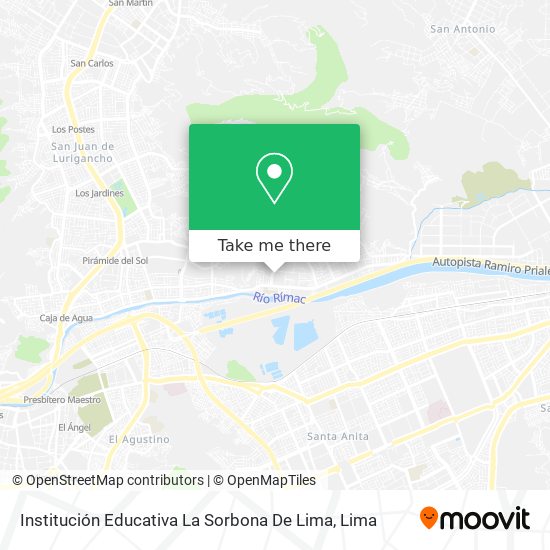 Institución Educativa La Sorbona De Lima map