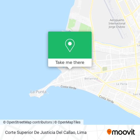 Corte Superior De Justicia Del Callao map
