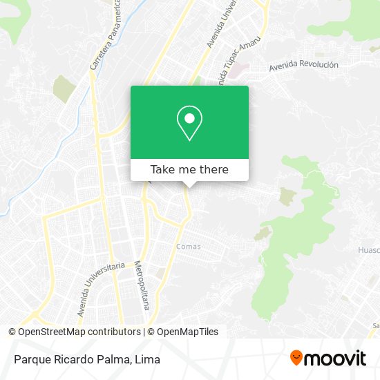 Parque Ricardo Palma map