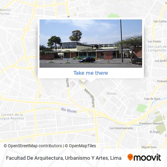 Facultad De Arquitectura, Urbanismo Y Artes map