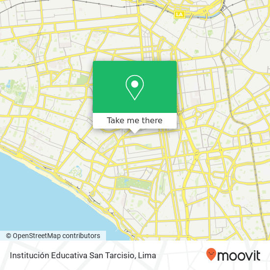 Institución Educativa San Tarcisio map