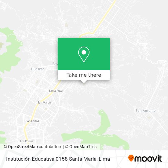 Institución Educativa 0158 Santa María map