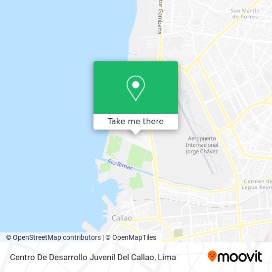 Mapa de Centro De Desarrollo Juvenil Del Callao