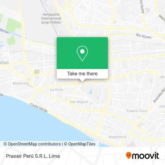 Mapa de Praxair Perú S.R.L