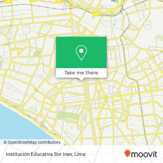 Institución Educativa Sor Ines map