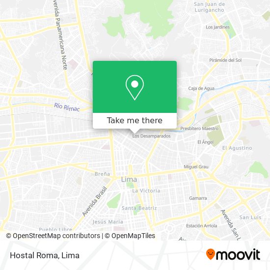 Hostal Roma map