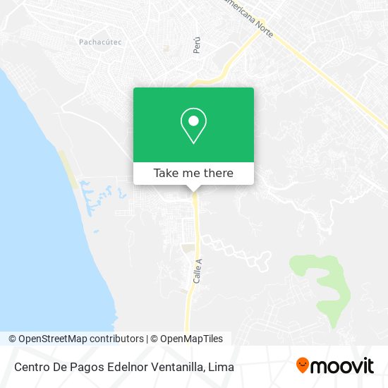 Mapa de Centro De Pagos Edelnor Ventanilla