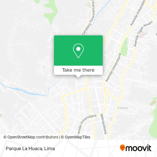 Mapa de Parque La Huaca
