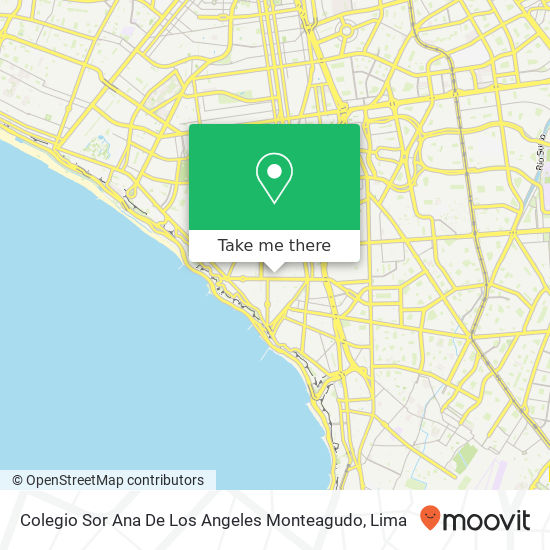 Mapa de Colegio Sor Ana De Los Angeles Monteagudo