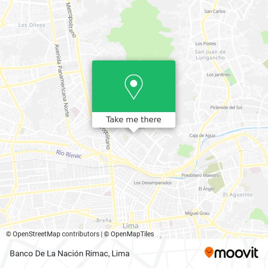 Banco De La Nación Rimac map