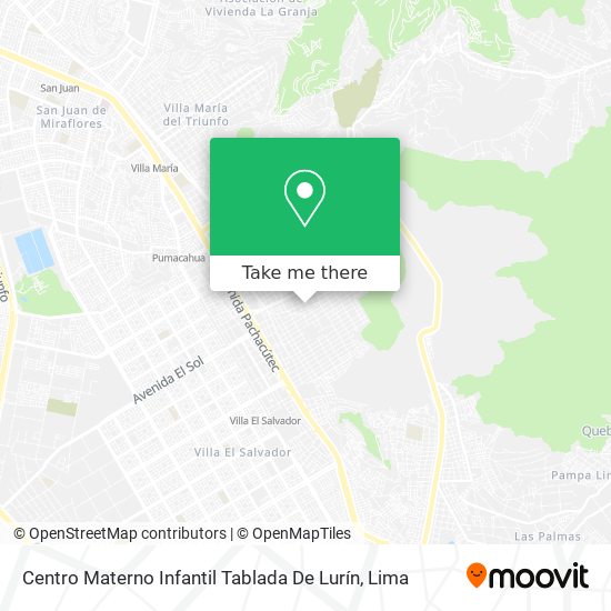 Centro Materno Infantil Tablada De Lurín map