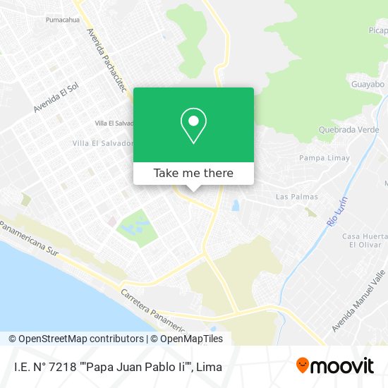 I.E. N° 7218 ""Papa Juan Pablo Ii"" map