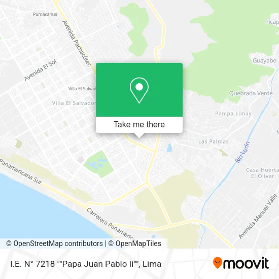 Mapa de I.E. N° 7218 ""Papa Juan Pablo Ii""