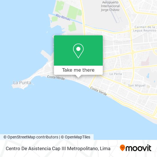 Centro De Asistencia Cap III Metropolitano map