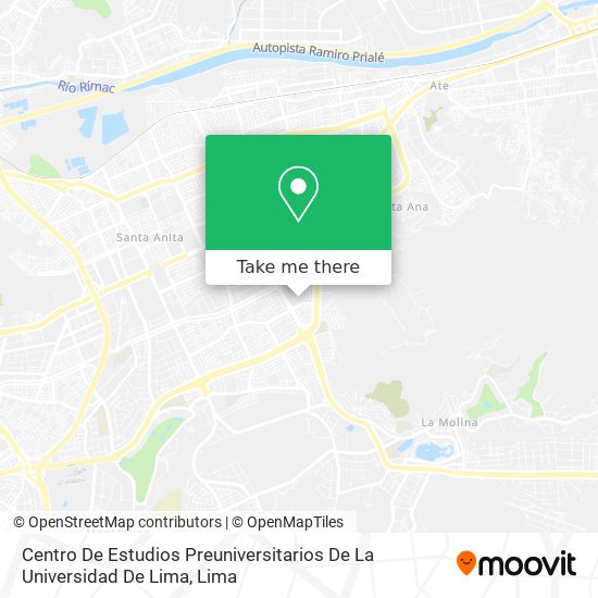 Centro De Estudios Preuniversitarios De La Universidad De Lima map