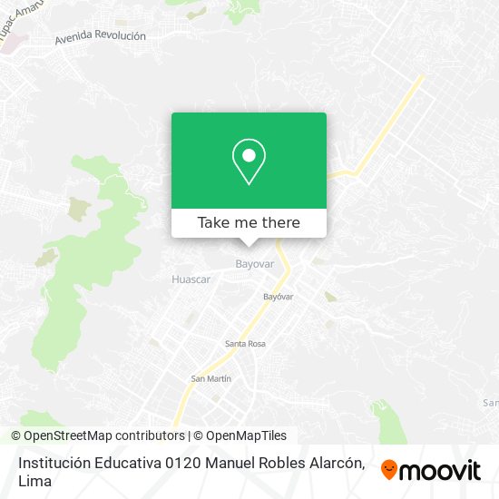 Institución Educativa 0120 Manuel Robles Alarcón map