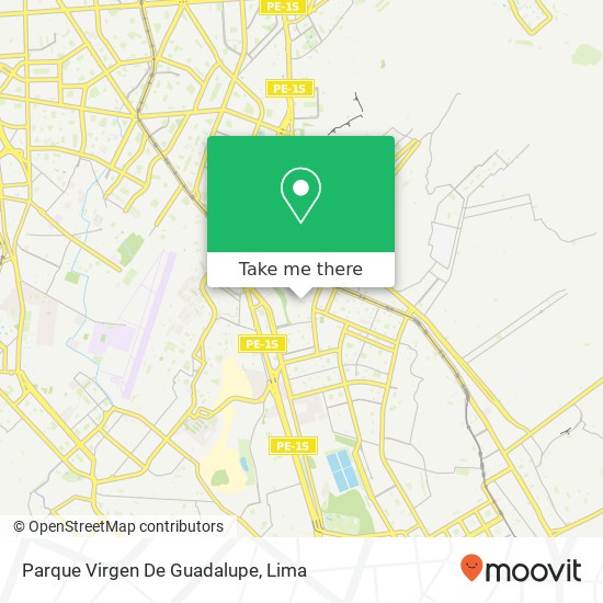 Parque Virgen De Guadalupe map