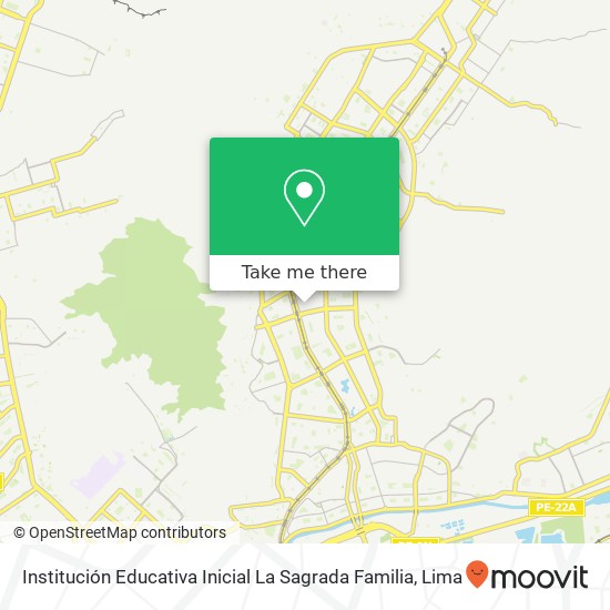 Institución Educativa Inicial La Sagrada Familia map