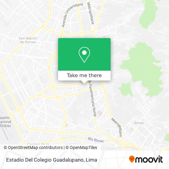 Estadio Del Colegio Guadalupano map
