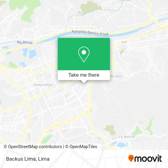 Mapa de Backus Lima