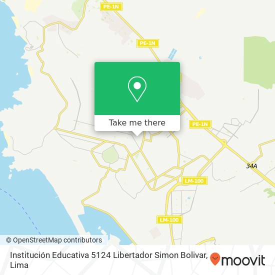 Institución Educativa 5124 Libertador Simon Bolivar map