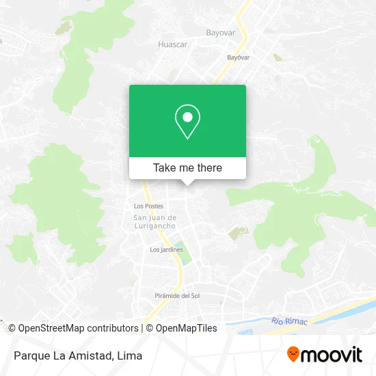 Parque La Amistad map