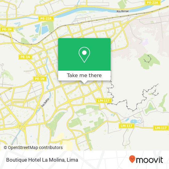 Boutique Hotel La Molina map