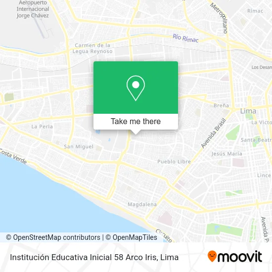 Institución Educativa Inicial 58 Arco Iris map
