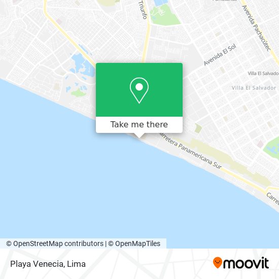 Playa Venecia map