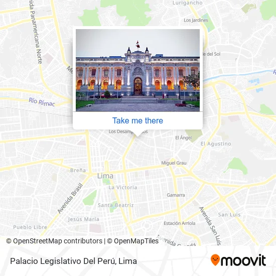 Mapa de Palacio Legislativo Del Perú