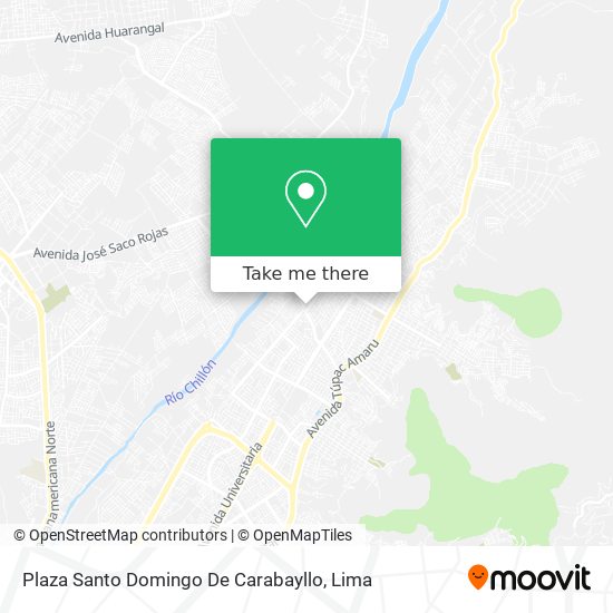 Plaza Santo Domingo De Carabayllo map