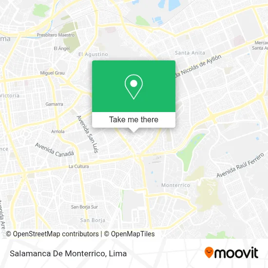 Salamanca De Monterrico map