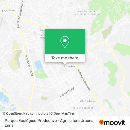 Parque Ecológico Productivo - Agricultura Urbana map