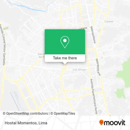 Hostal Momentos map