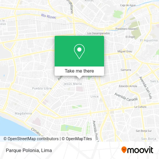 Mapa de Parque Polonia