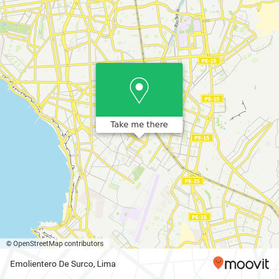 Emolientero De Surco map