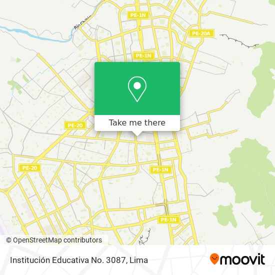 Institución Educativa No. 3087 map