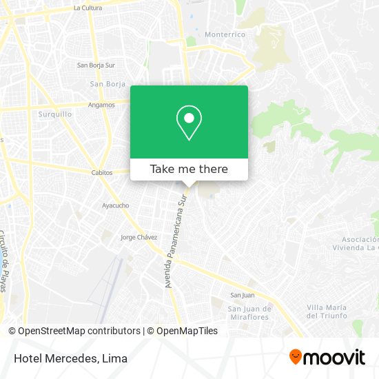 Mapa de Hotel Mercedes