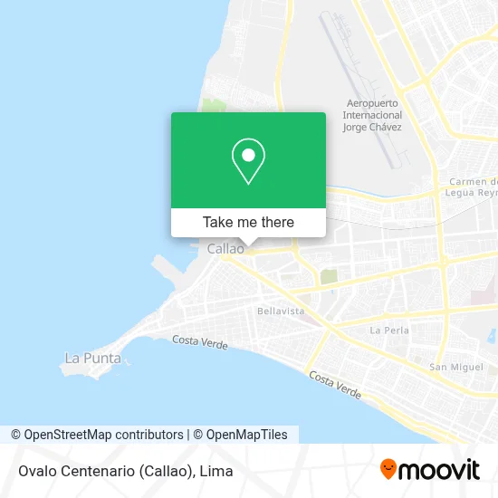 Ovalo Centenario (Callao) map