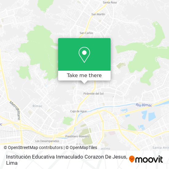 Institución Educativa Inmaculado Corazon De Jesus map
