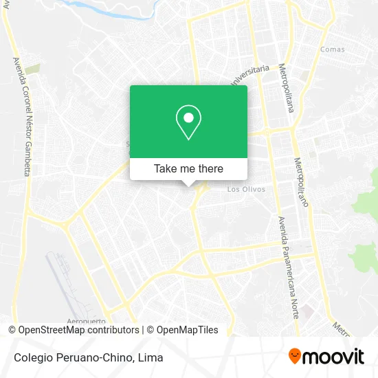 Colegio Peruano-Chino map