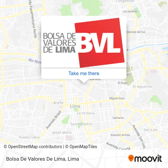 Bolsa De Valores De Lima map